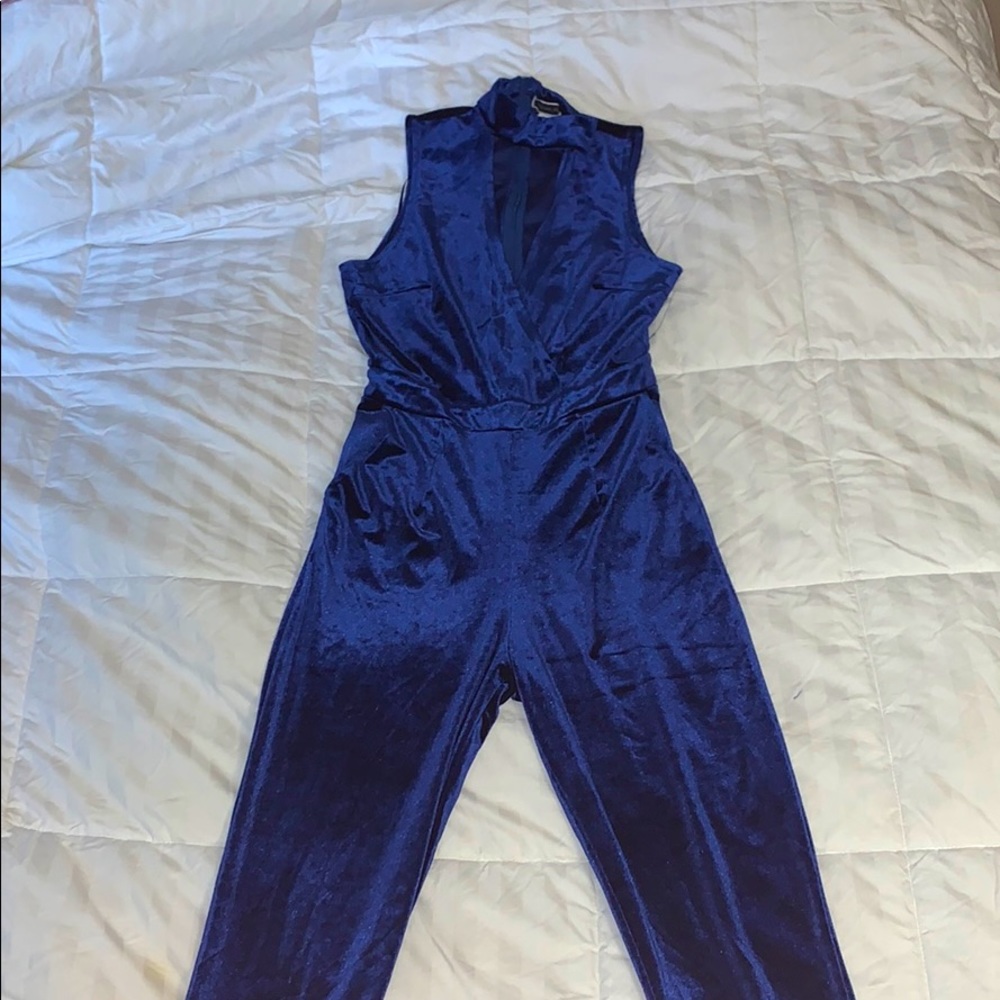 Blue Velvet Jumpsuit